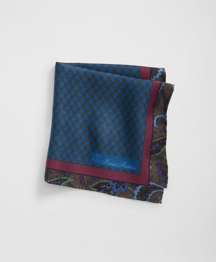 Paisley Border Silk Pocket Square Product Image