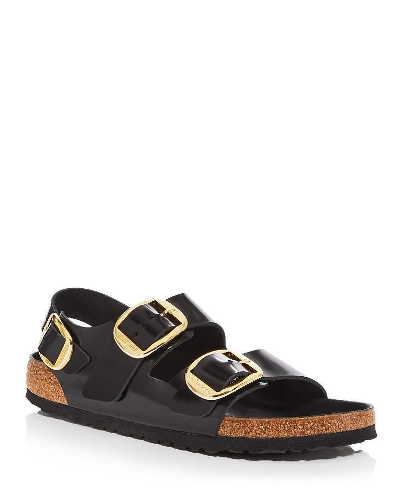 Womens Milano Big Buckle Leather Sandals Product Image