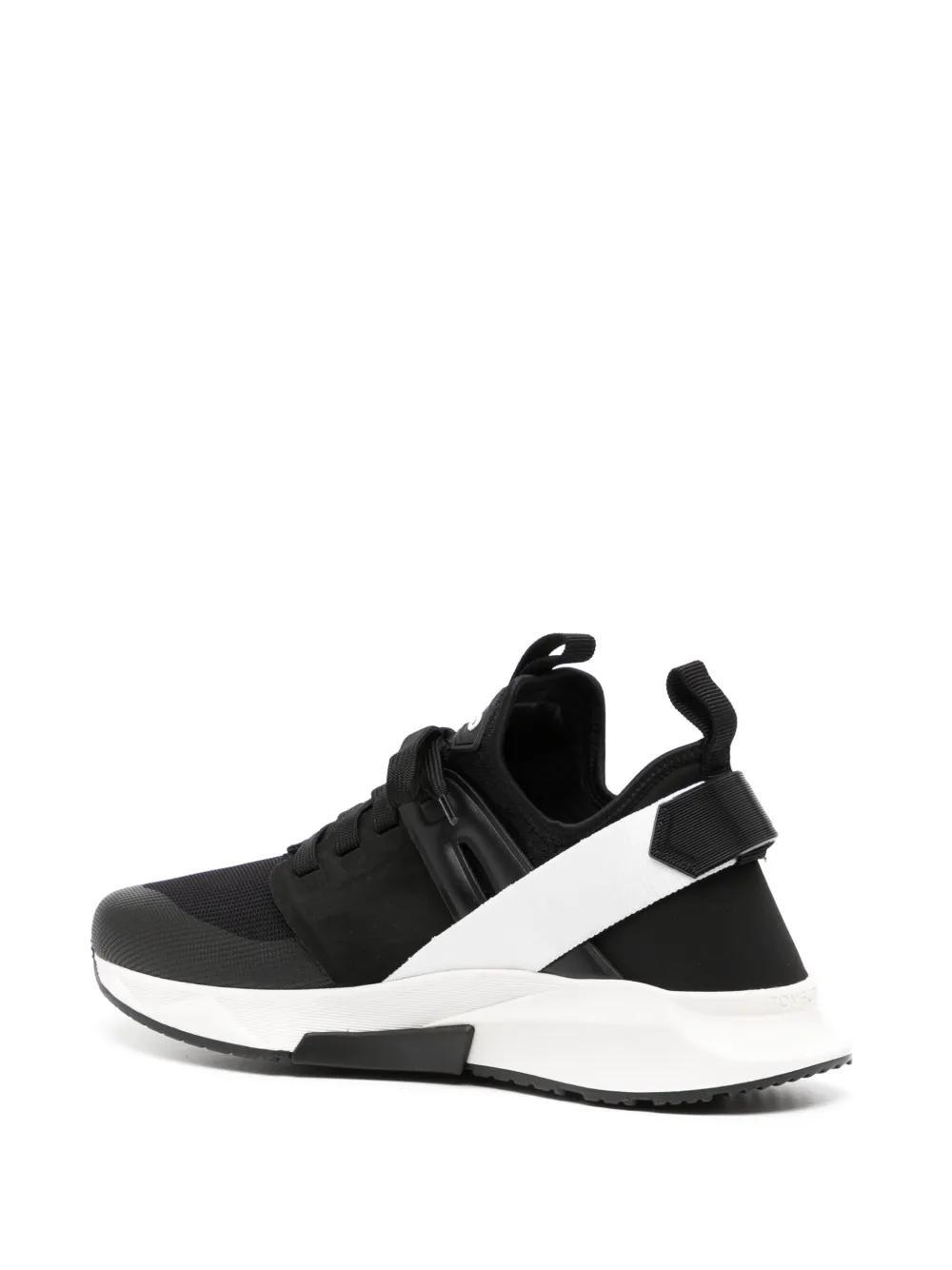 TOM FORD Neoprene And Suede Jago Sneakers In Black Product Image