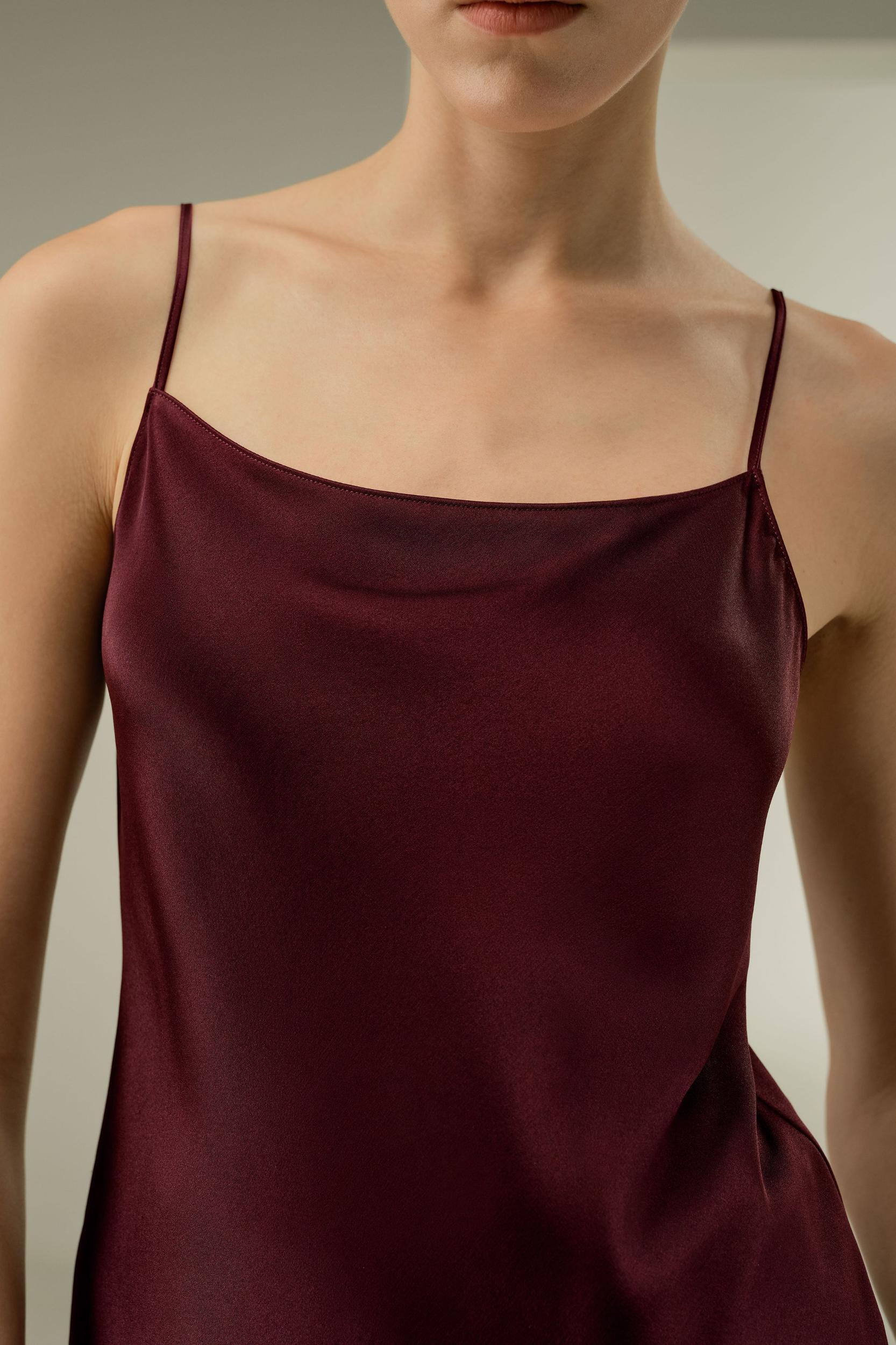 Double-Faced Silk Charmeuse Bias Cami Product Image