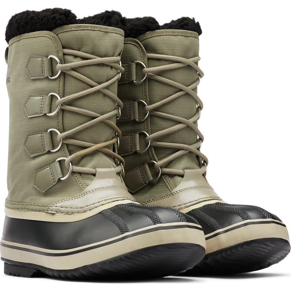 SOREL 1964 Pac Faux Shearling Trim Waterproof Snow Boot In Sage/dark Moss Product Image