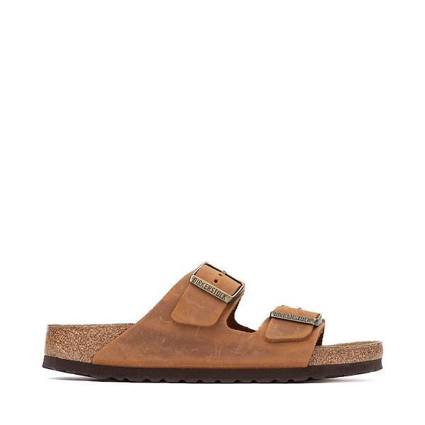 Mens Birkenstock Arizona Slide Sandal - Cognac Product Image