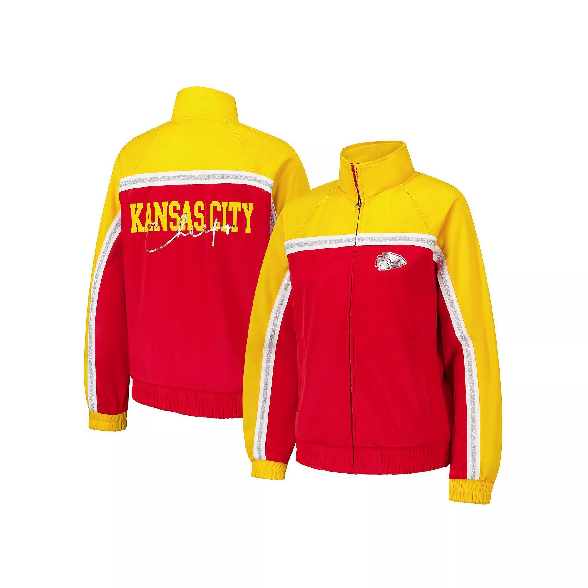 Women's G-III 4Her by Carl Banks Red Kansas City Chiefs Post Game Full-Zip Track Jacket, Size: Large Product Image