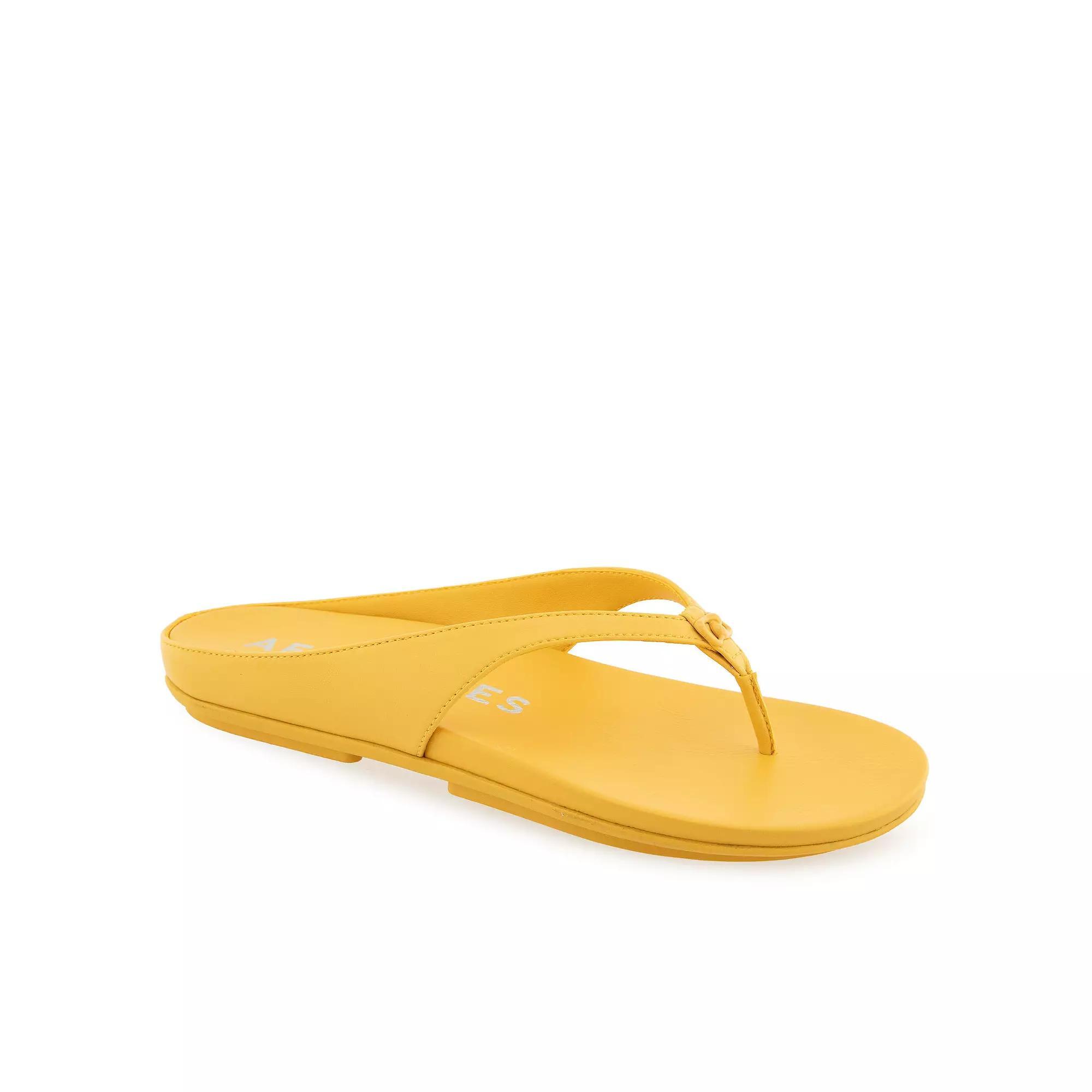 Aerosoles Fisher Women's Flat Thong Sandals, Size: 9 Medium, Yellow Product Image