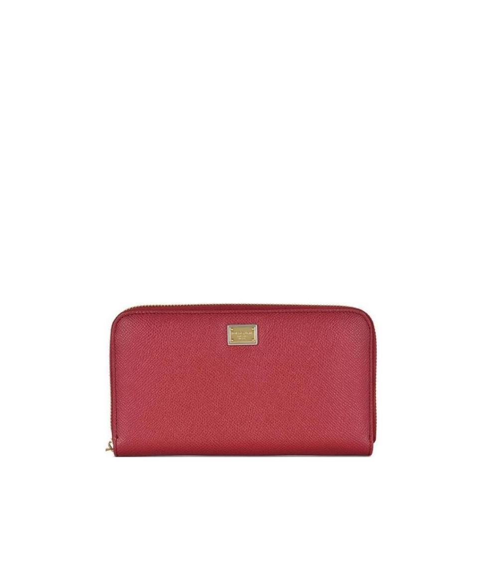 DOLCE & GABBANA Logo Details Wallet In Red Product Image