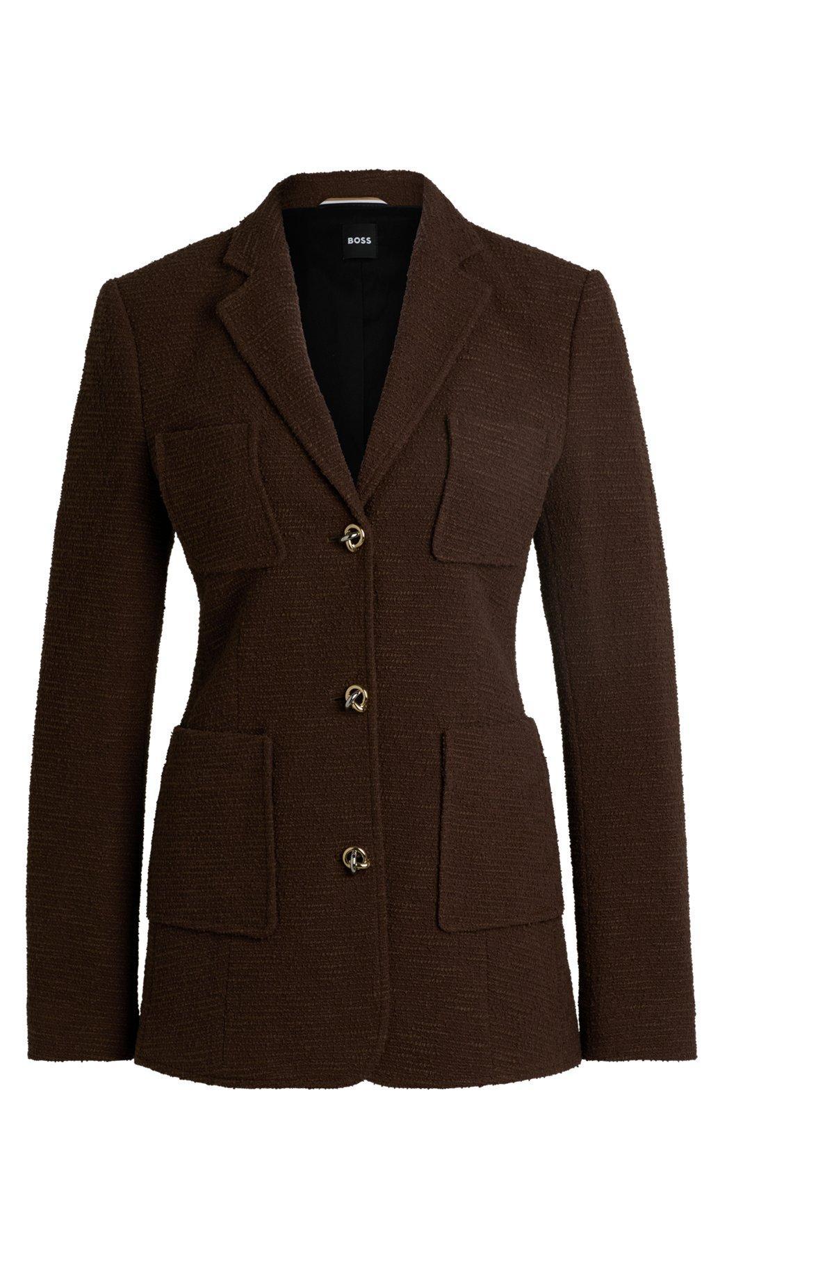 Slim-fit jacket in tweed Product Image