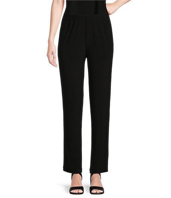 Caroline Rose Stretch Knit Jersey Tapered Leg Pull-On Pants Product Image