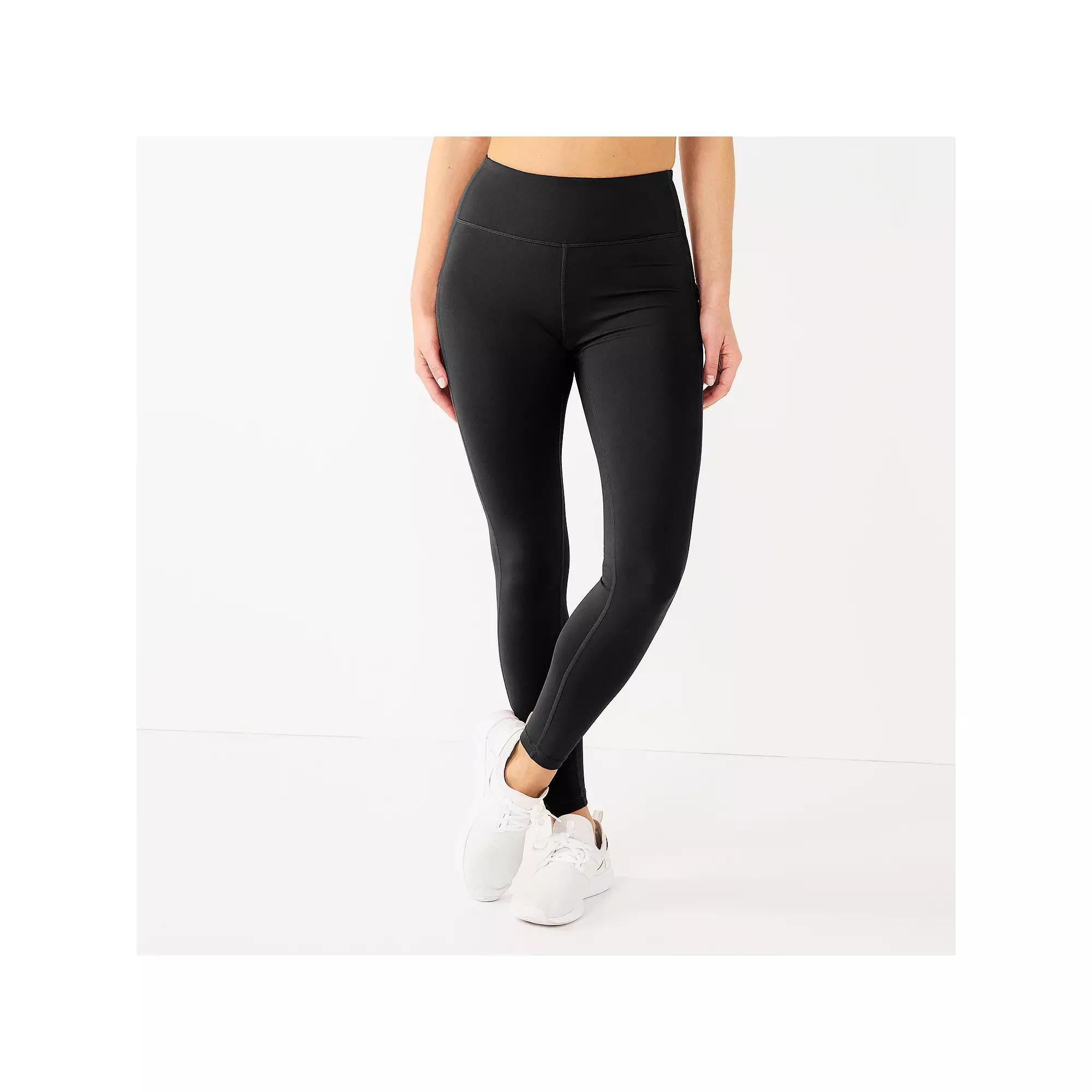 Women's Tek Gear® High Rise Side Pocket Leggings, Size: Medium, Black Product Image