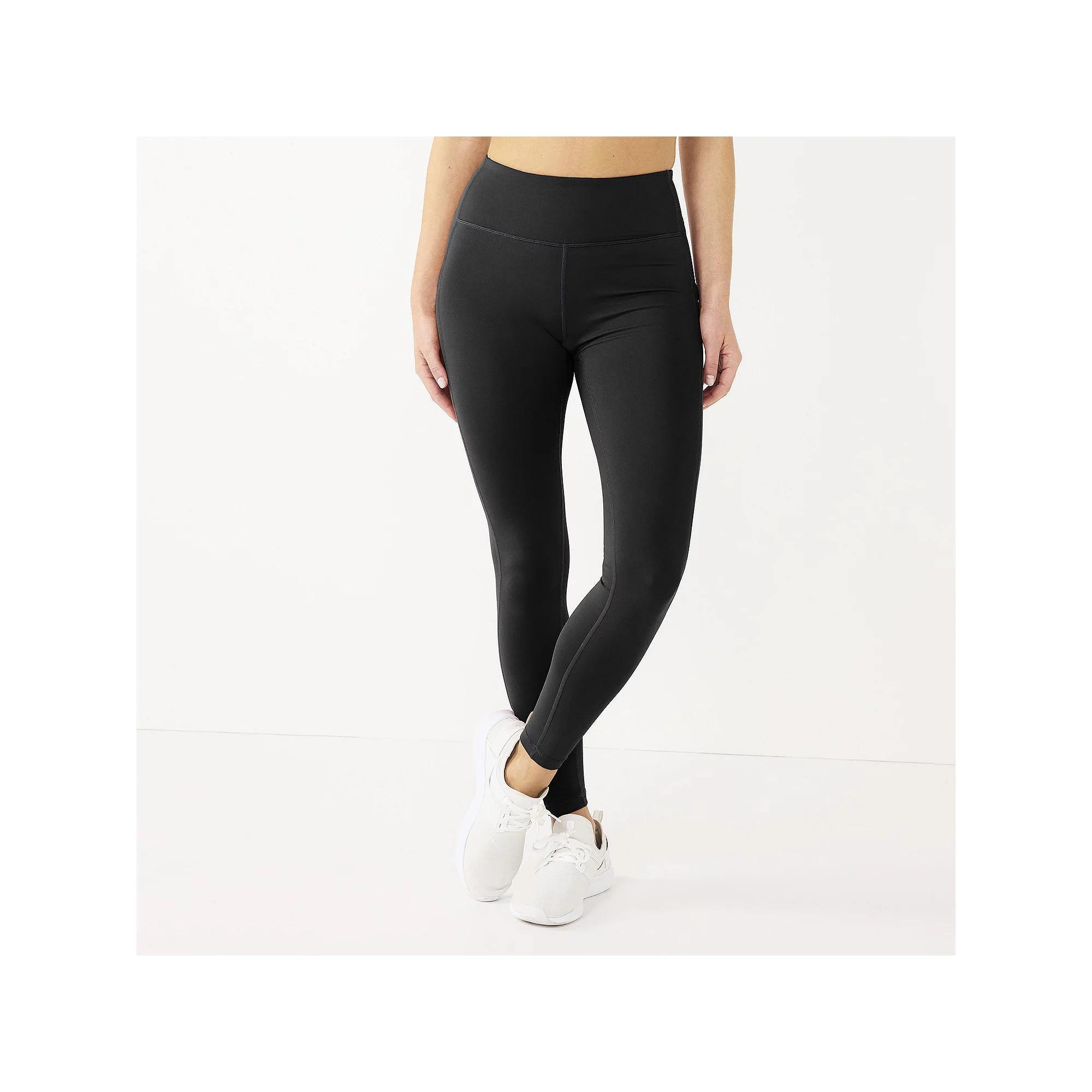 Women's Tek Gear® High Rise Side Pocket Leggings, Size: Medium, Black Product Image