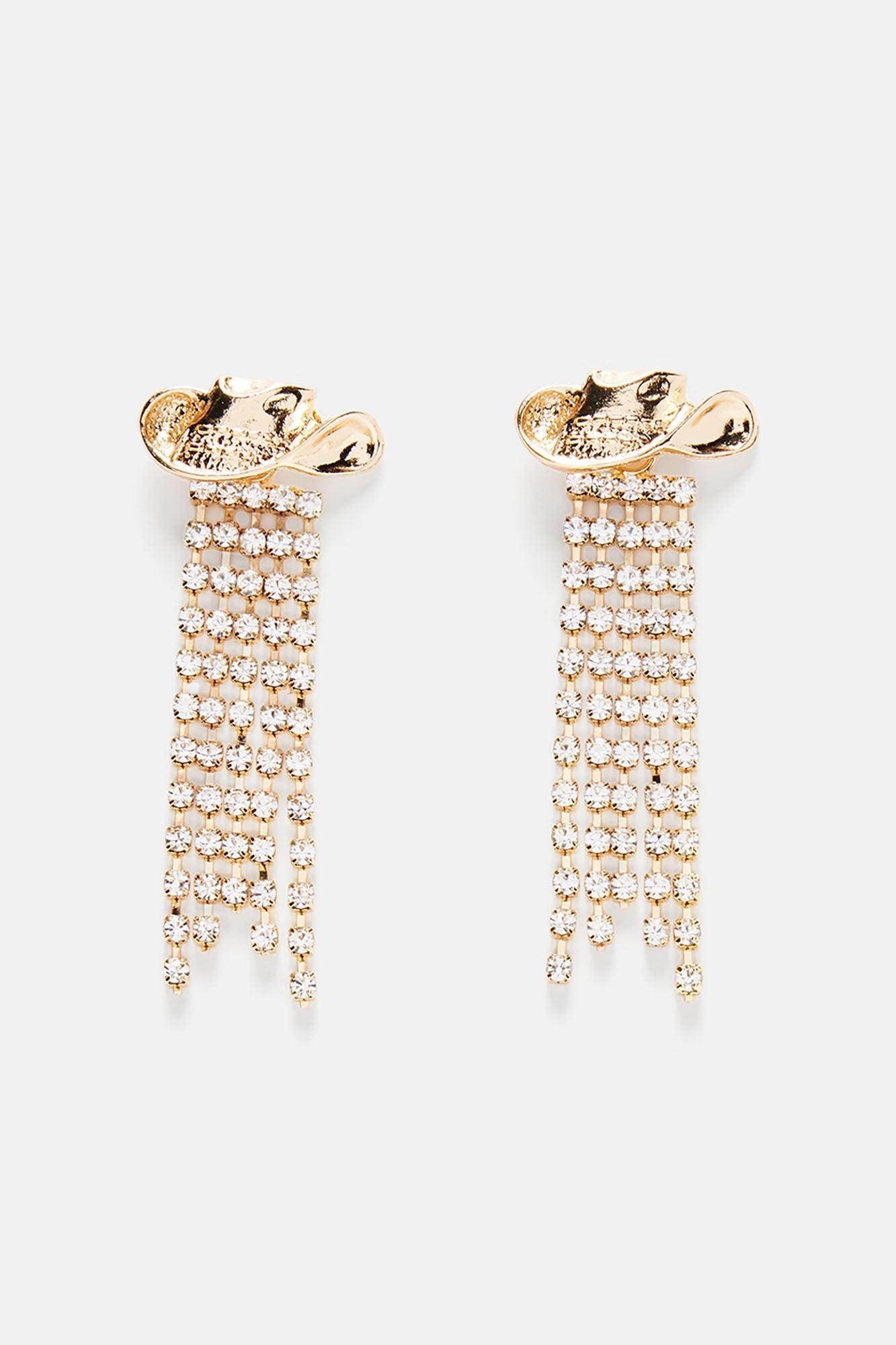 Rodeo Diva Earrings - Gold Product Image