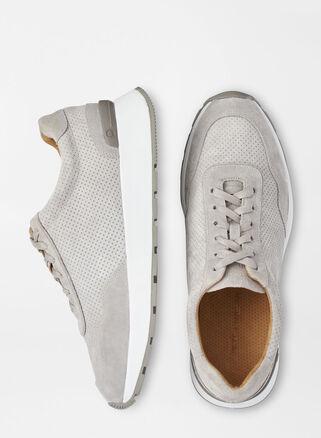 Peter Millar Mens Wayfare Runner | Color: Pearl Grey | Size: 10 Product Image