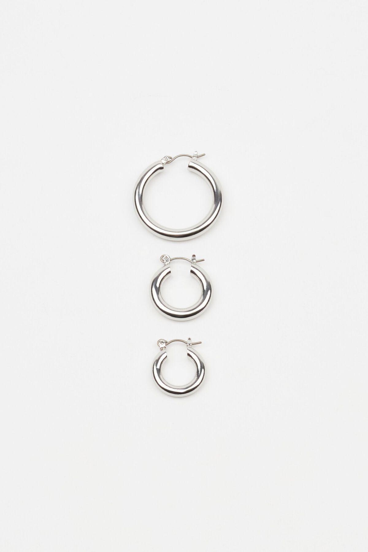 3 Pack Hoop Earrings Product Image