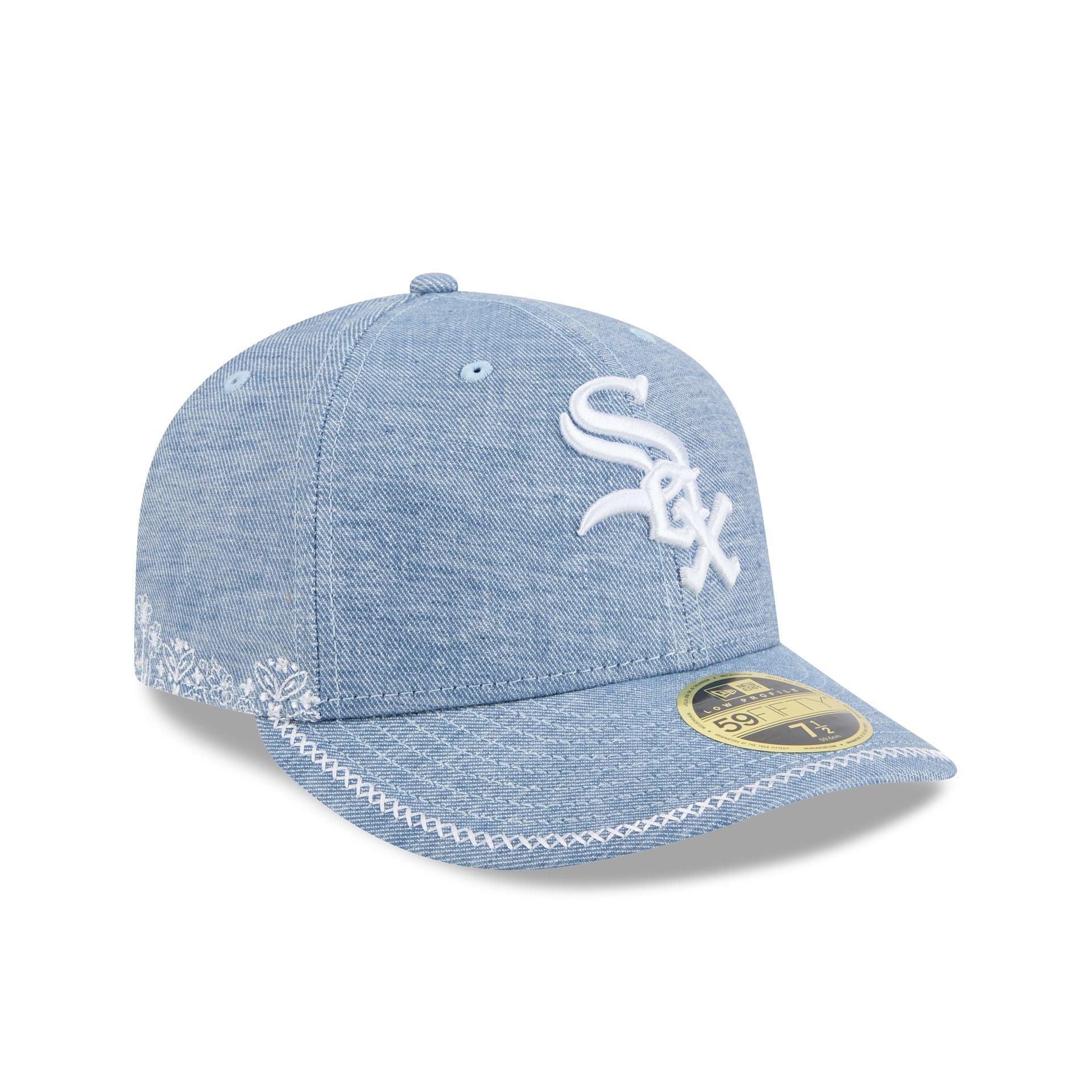 Chicago White Sox Hand Stitched Chambray Low Profile 59FIFTY Fitted Hat Male Product Image