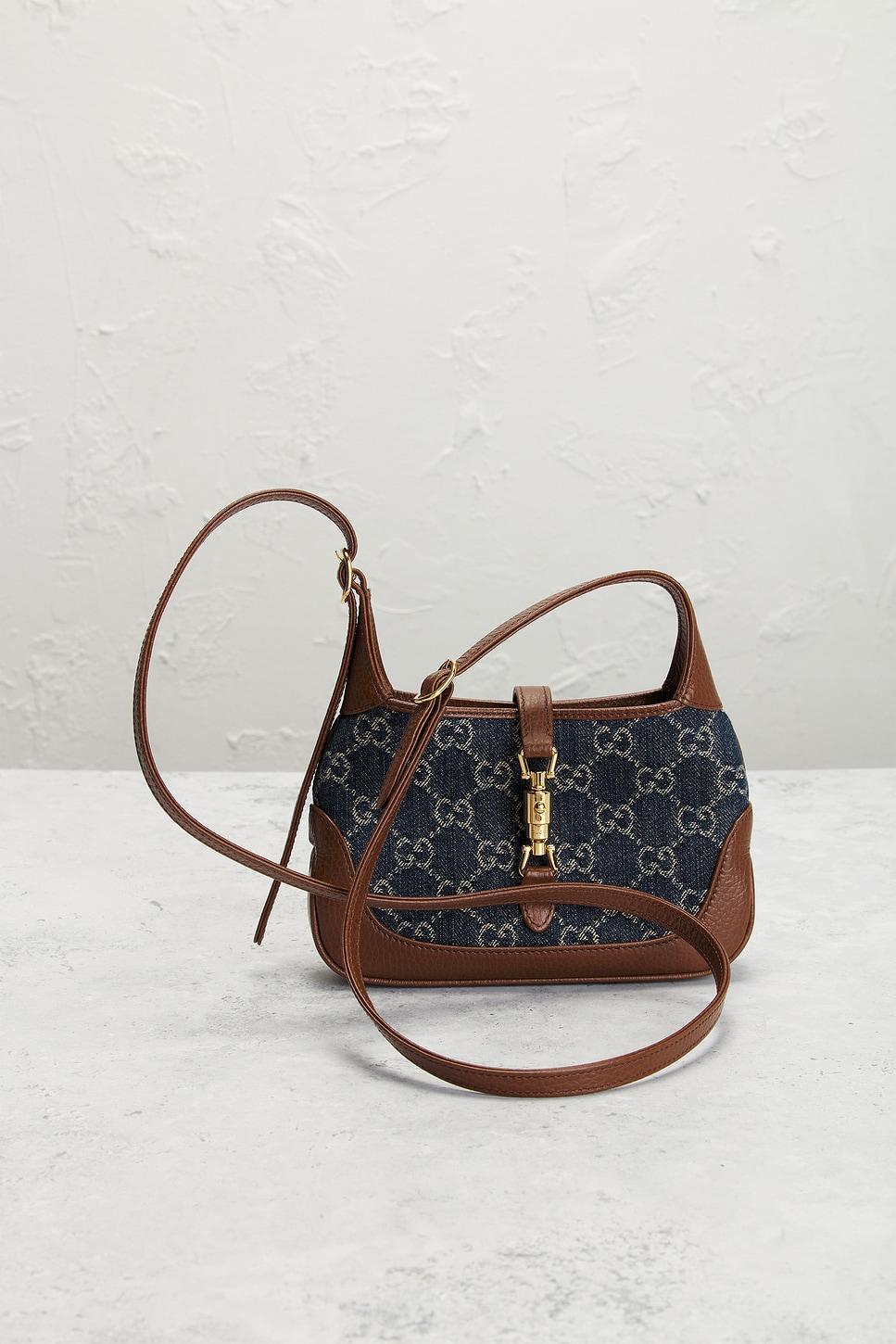 Gucci Denim Jackie 1961 Hobo Bag FWRD Renew Product Image