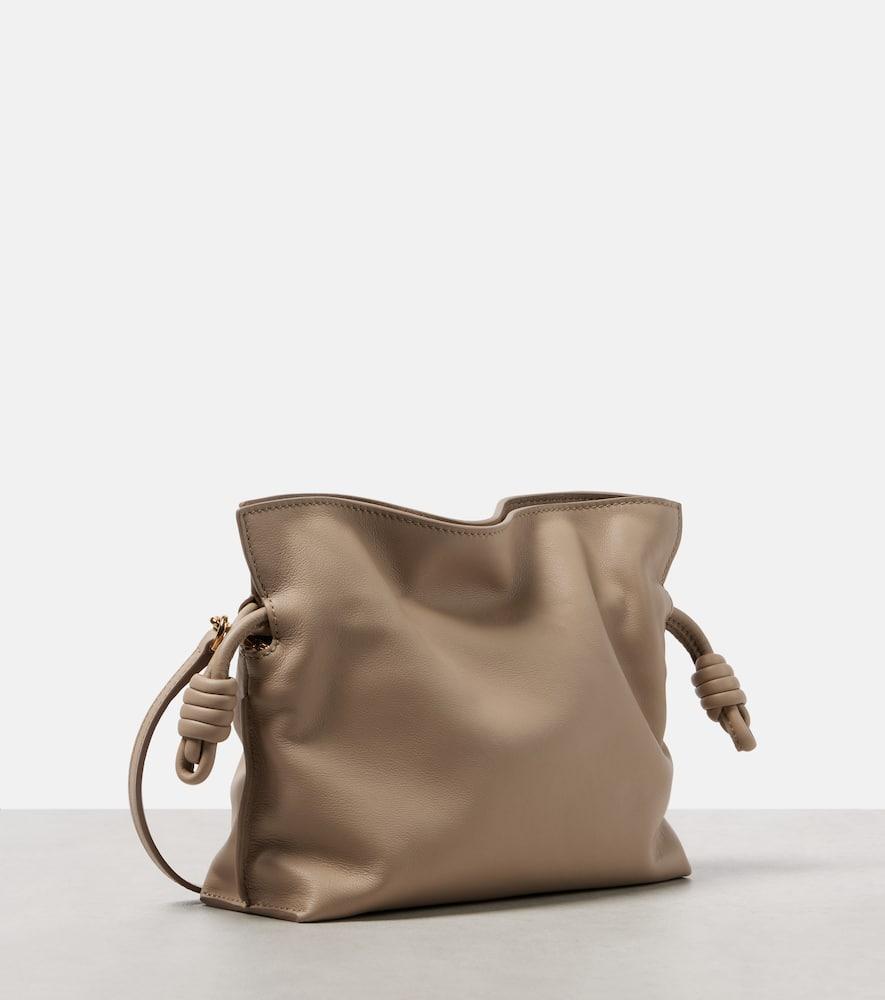 LOEWE Flamenco Mini Leather Clutch In Nude & Neutrals Product Image