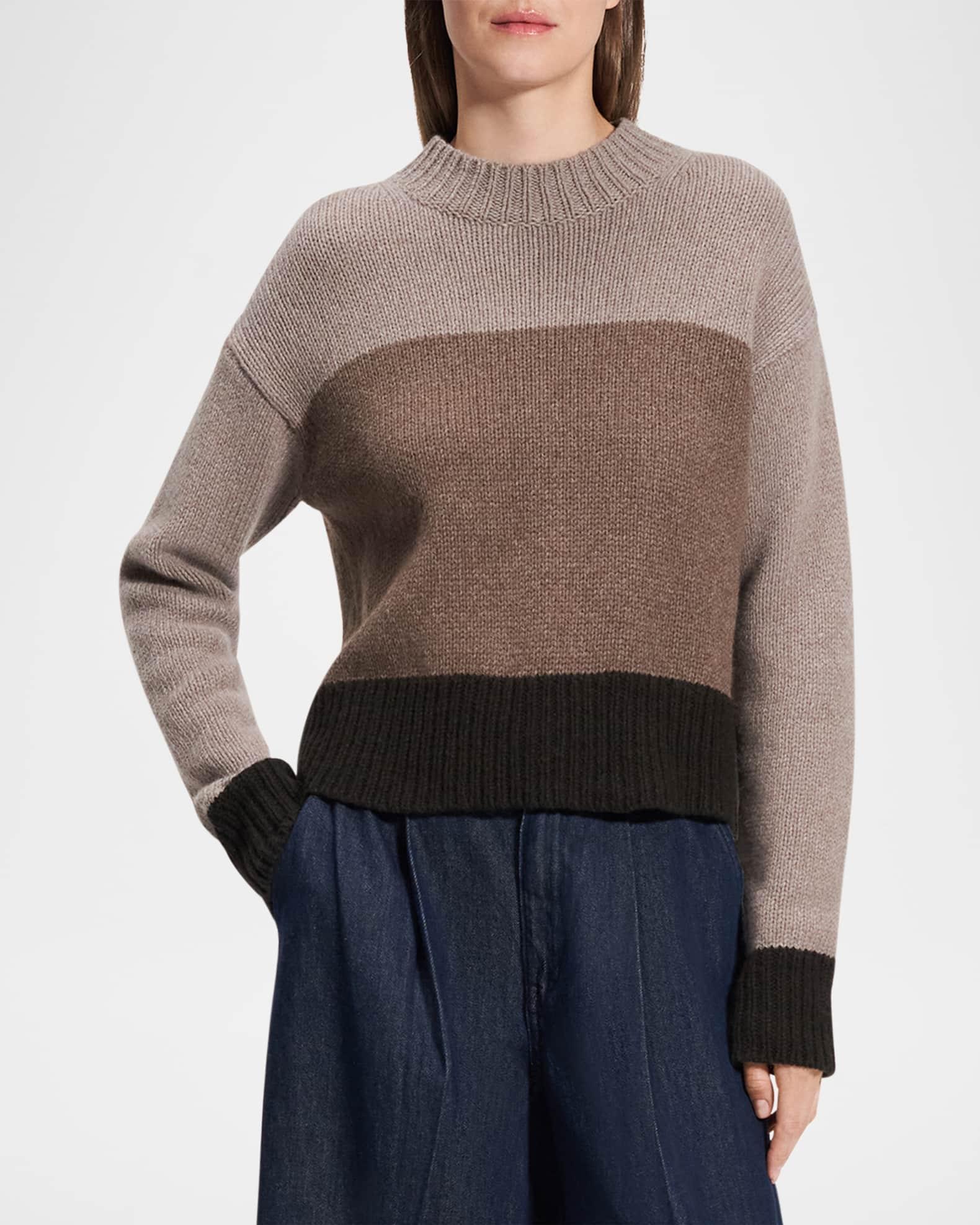 Color-Block Crewneck Sweater Product Image