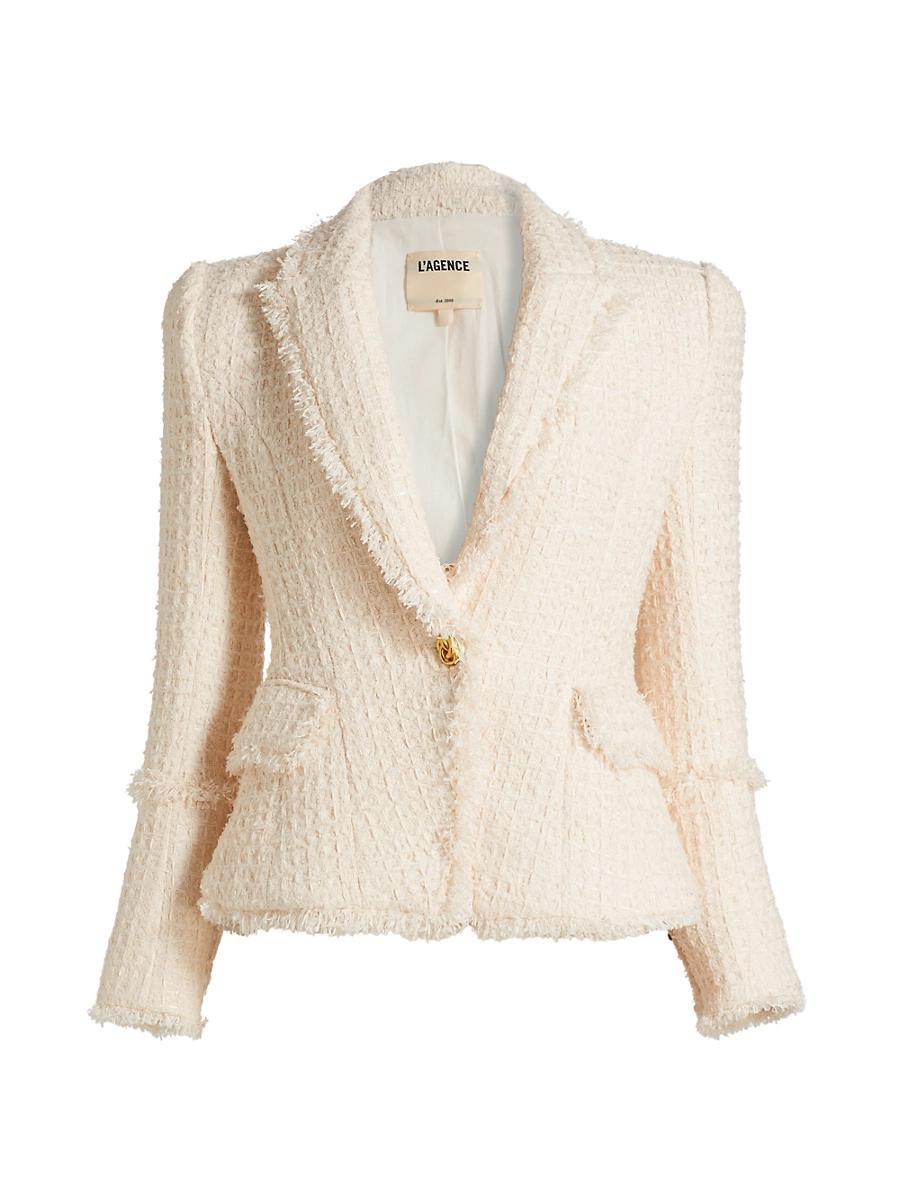 Womens Kaisley Tweed Single-Breasted Blazer Product Image