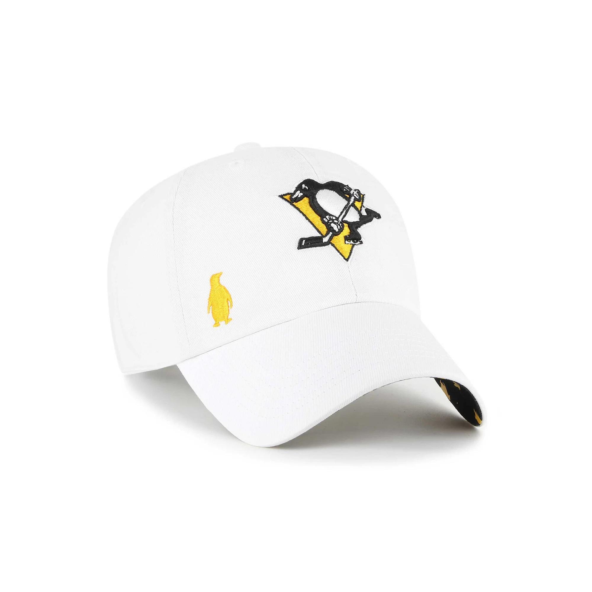 Women's '47 White Pittsburgh Penguins Confetti Clean Up Adjustable Hat Product Image
