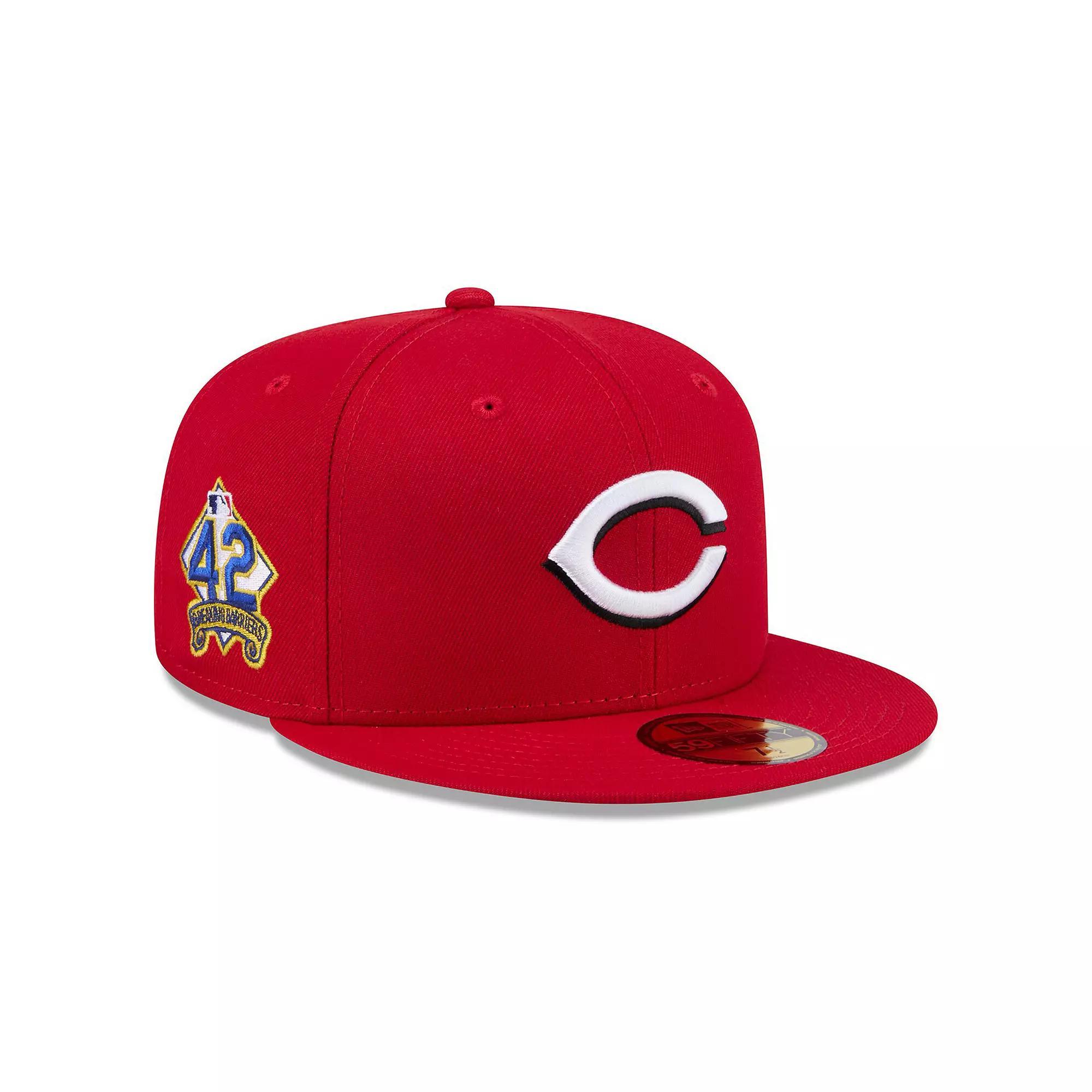 Men's New Era  Red Cincinnati Reds 2025 Jackie Robinson Day 59FIFTY Fitted Hat, Size: 6 7/8, Red Red Product Image