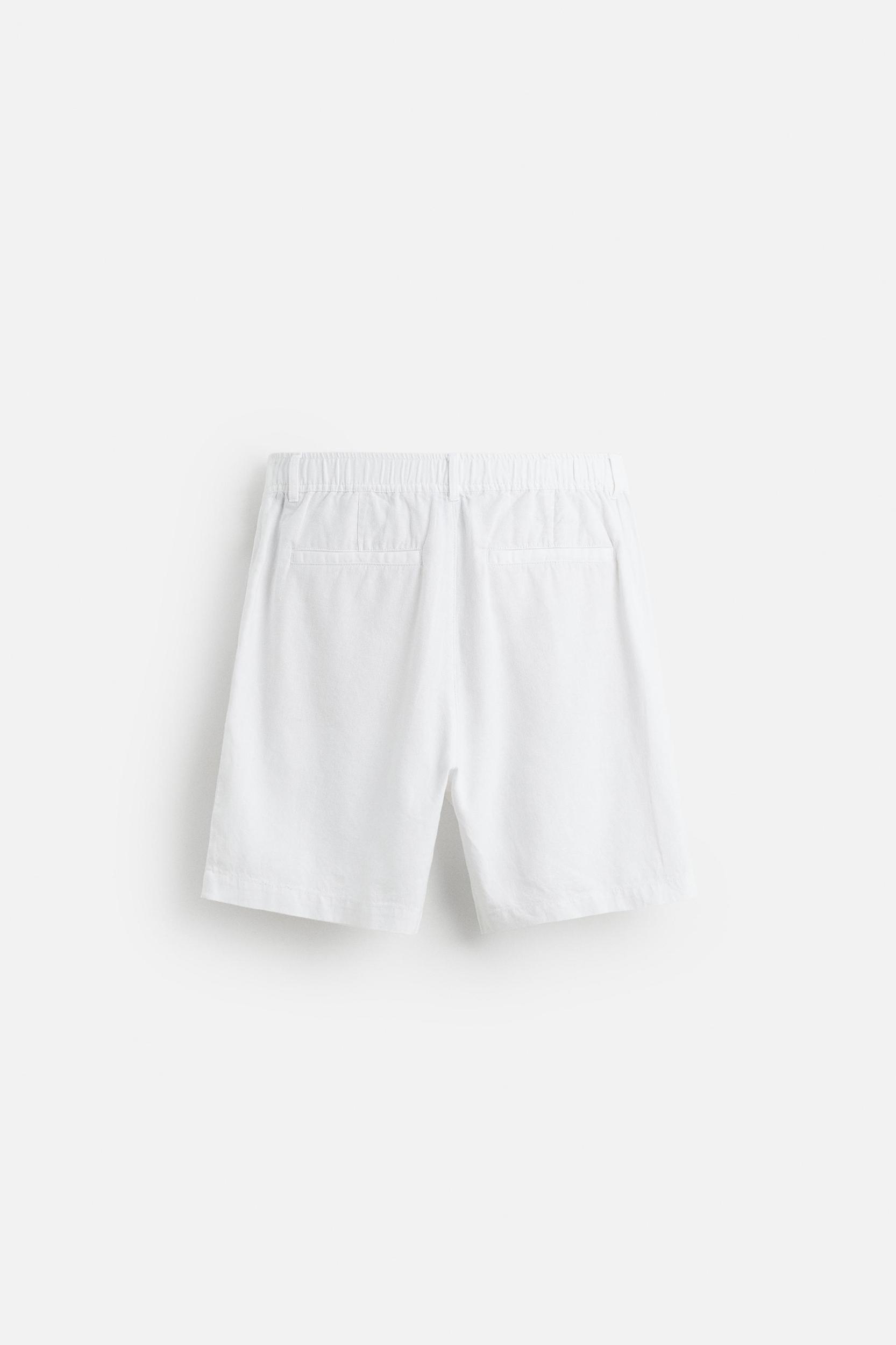 COTTON LINEN SHORTS Product Image