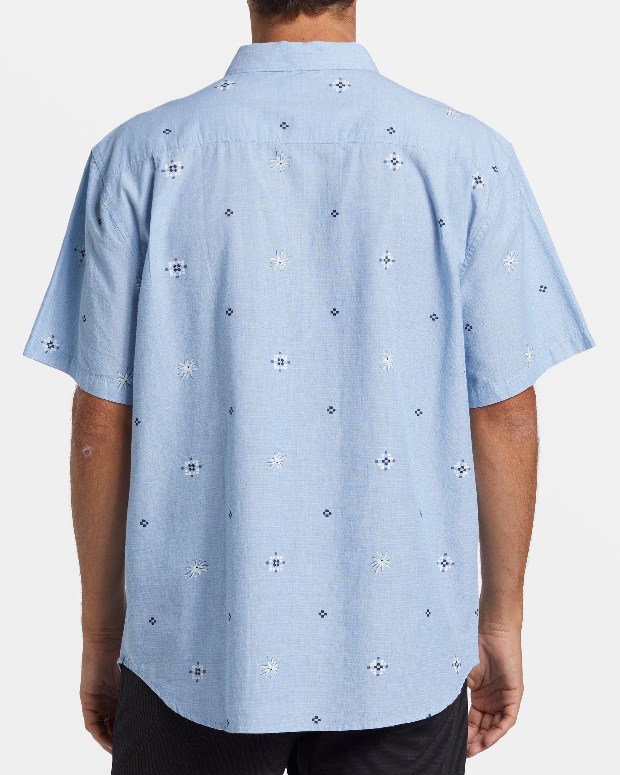 Sundays Mini Short Sleeve Shirt - Smoke Blue Male Product Image