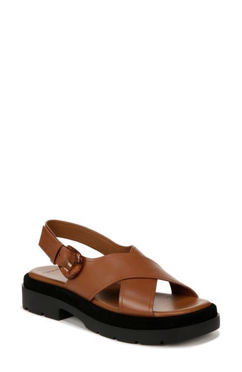 Helena Leather Crisscross Slingback Sandals Product Image