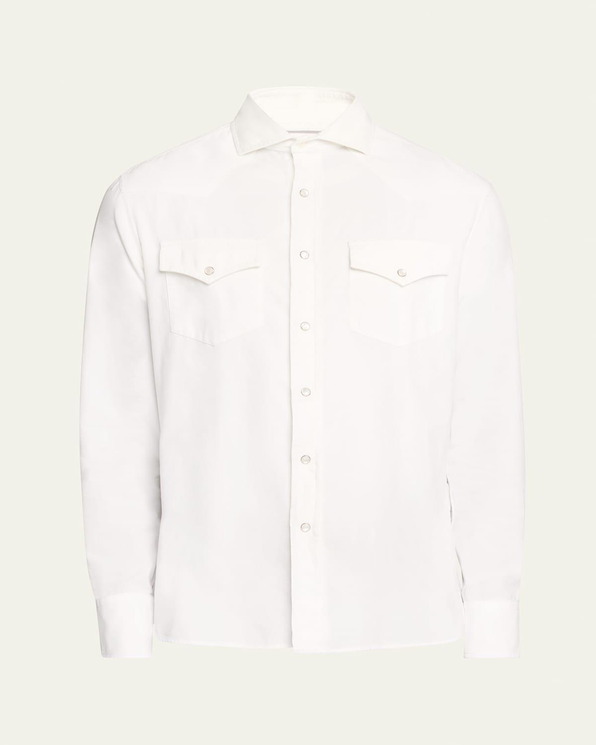 Mens Cotton Corduroy Western Shirt Product Image