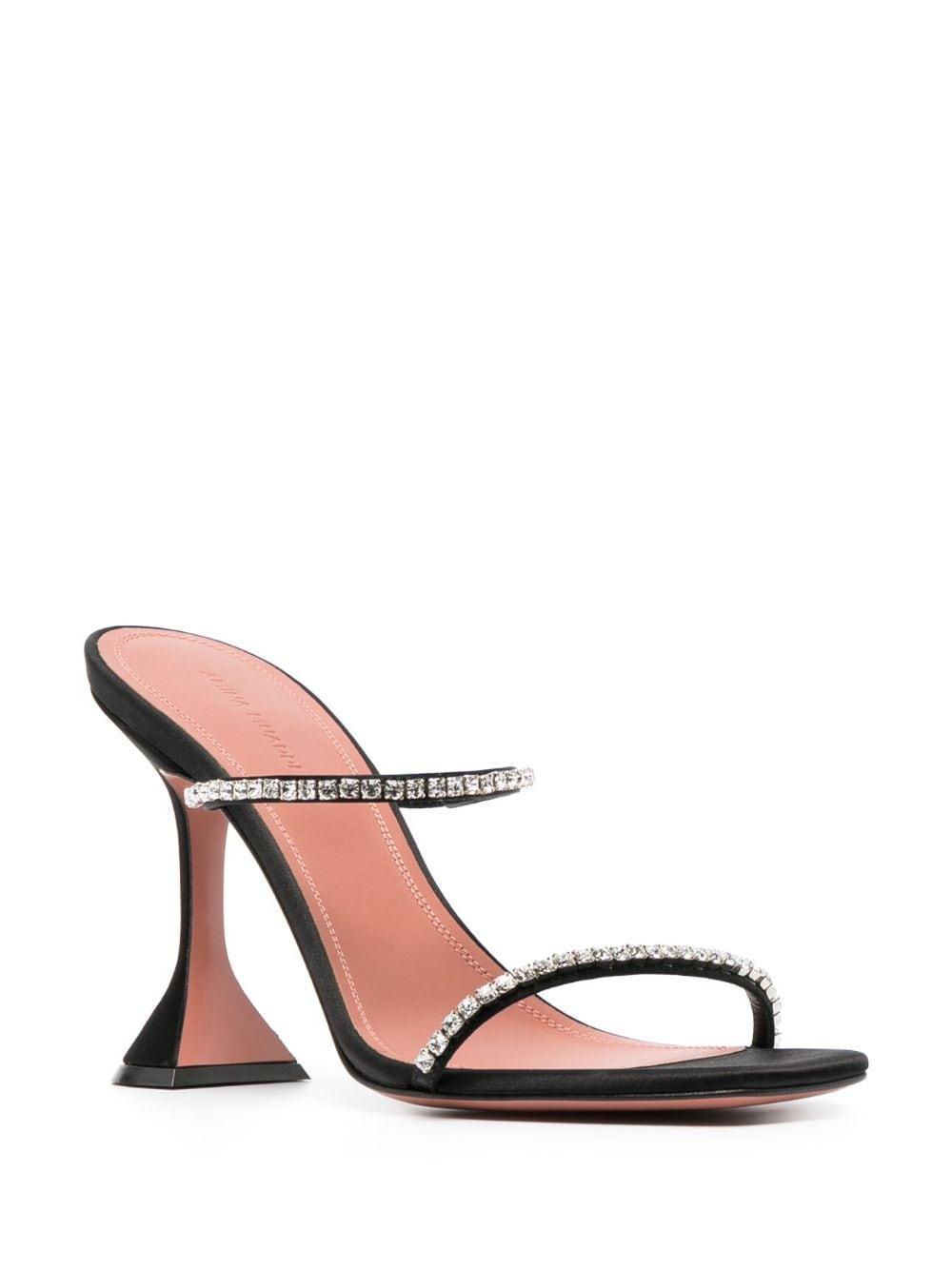 Black Gilda 95 Crystal-embellished Mules Product Image