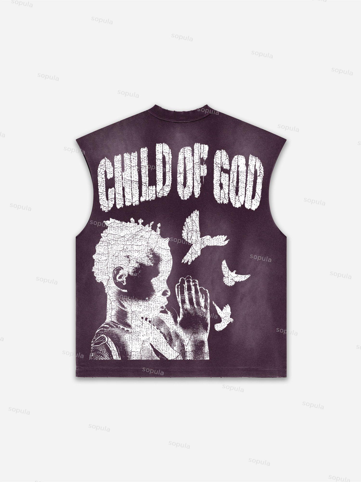 Basketball Dreams Boys Print Distressed Tank Top Product Image