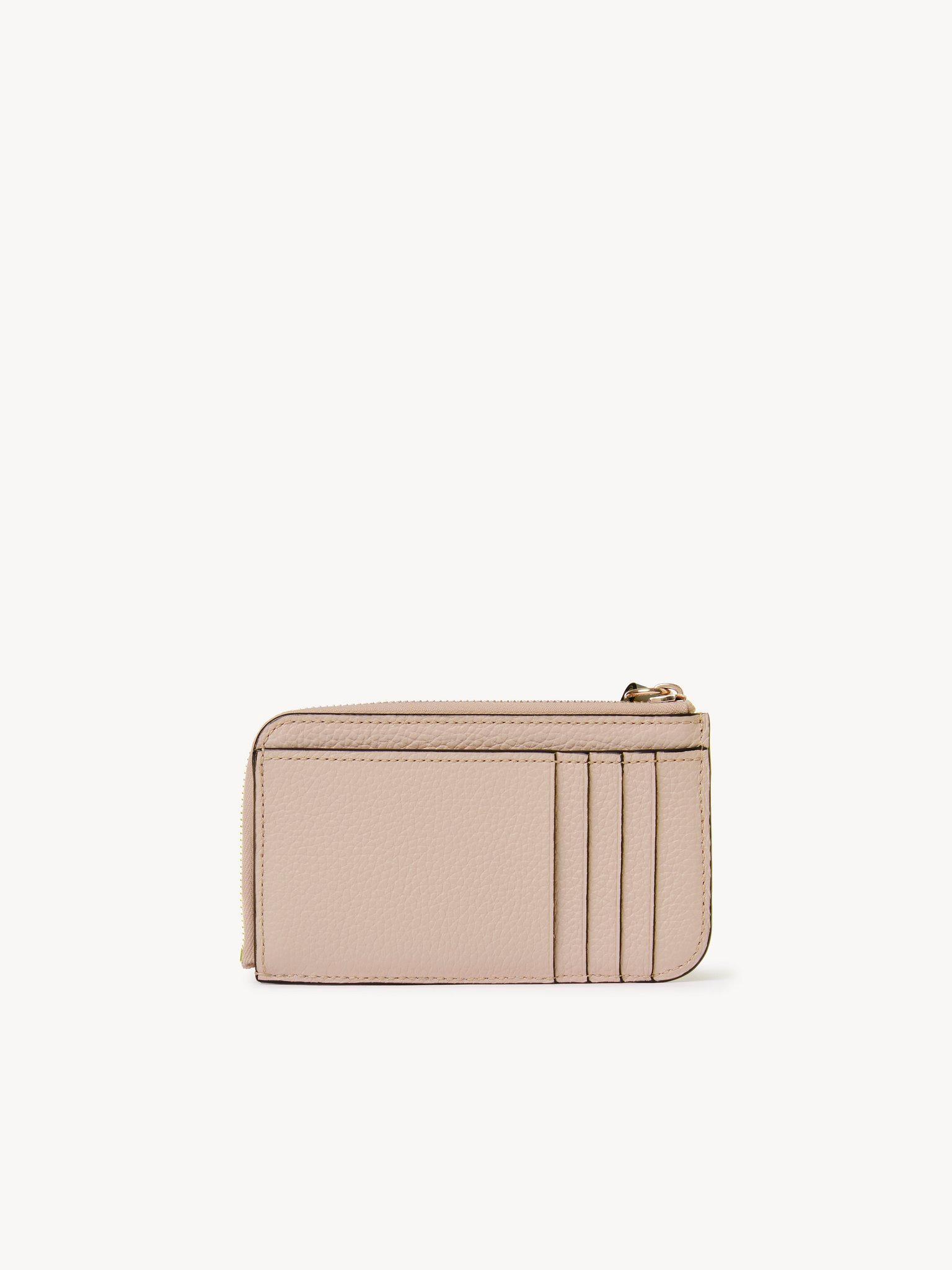 Alphabet wallet in grained leather Product Image