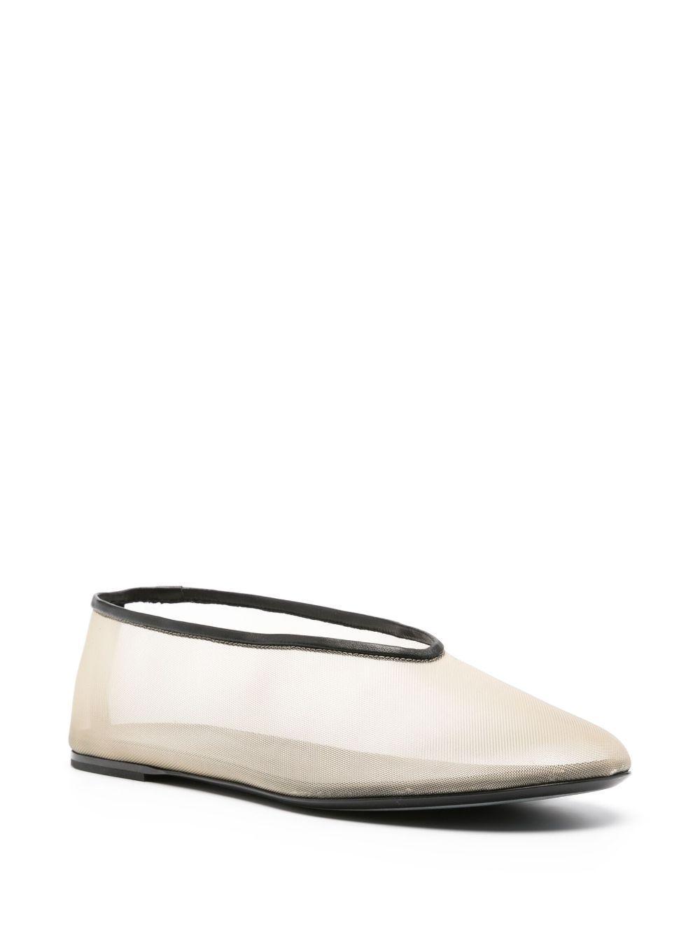 KHAITE Marcy Ballerina Shoes In Neutrals Product Image