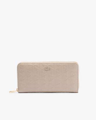Maheki Zipped Embossed Leather Billfold Product Image