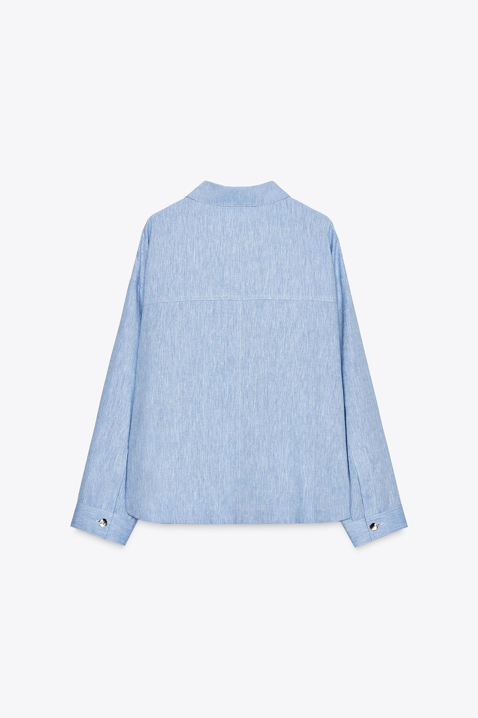 LINEN OVERSHIRT Product Image