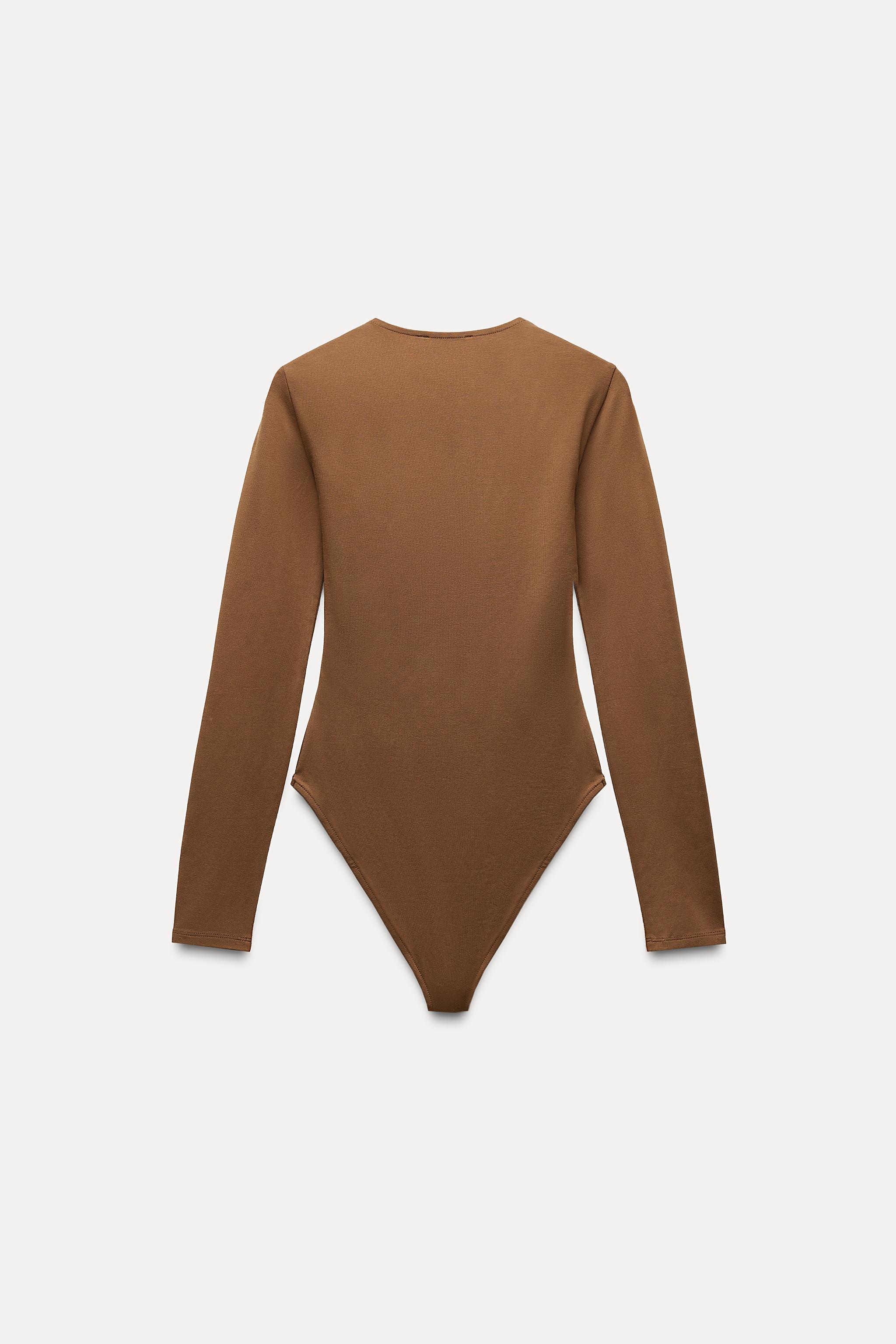 LONG SLEEVE COTTON BODYSUIT Product Image