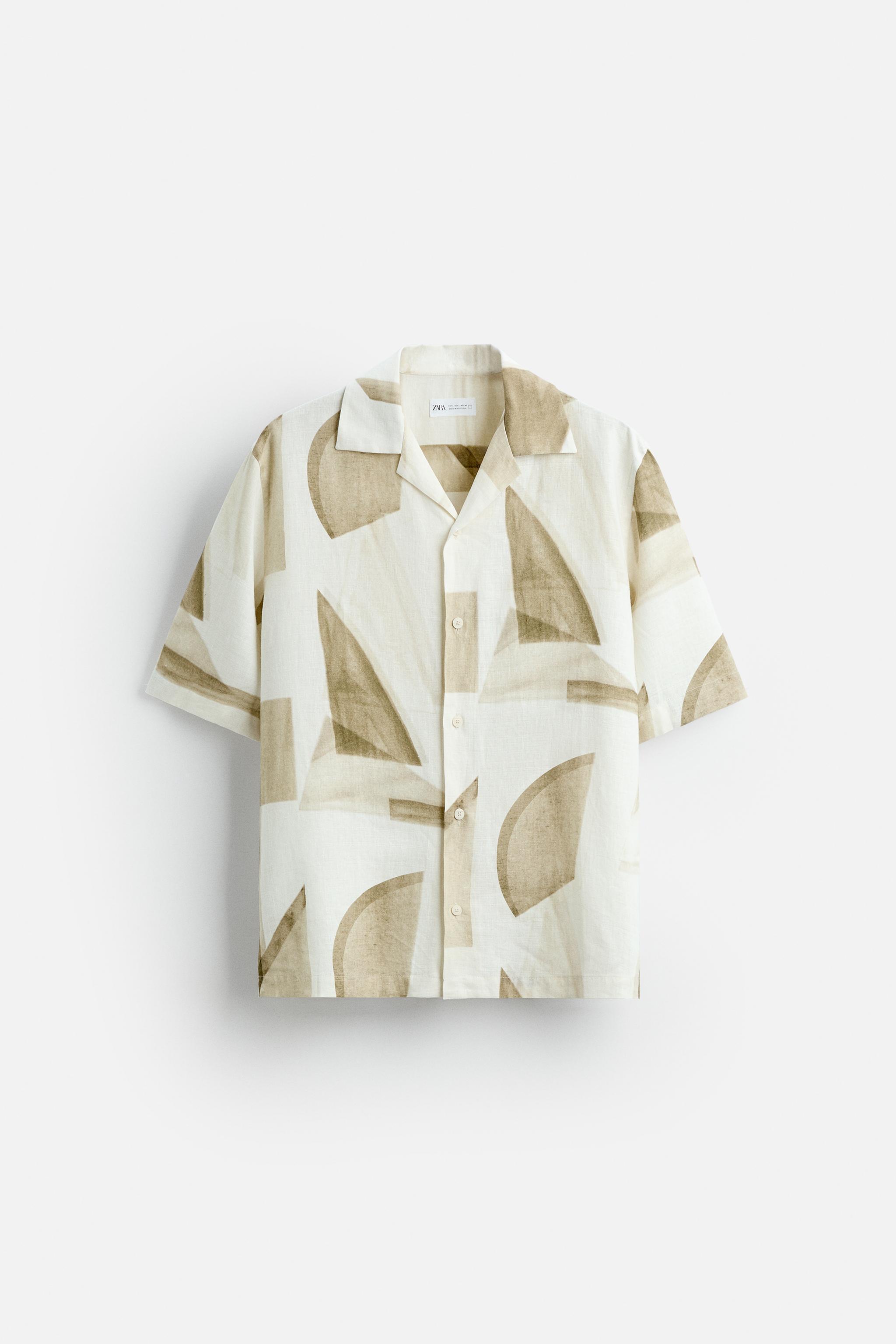 LINEN - VISCOSE PRINTED SHIRT Product Image