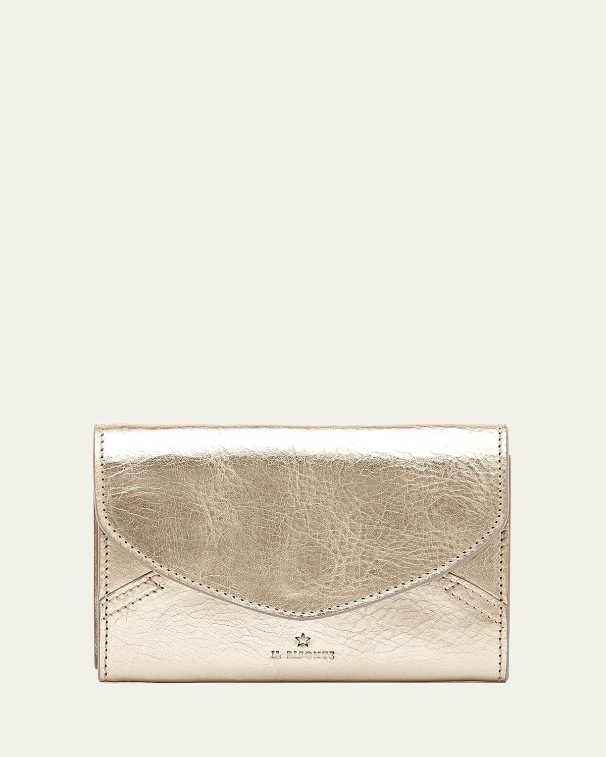 Esperia Medium Metallic Leather Wallet Product Image