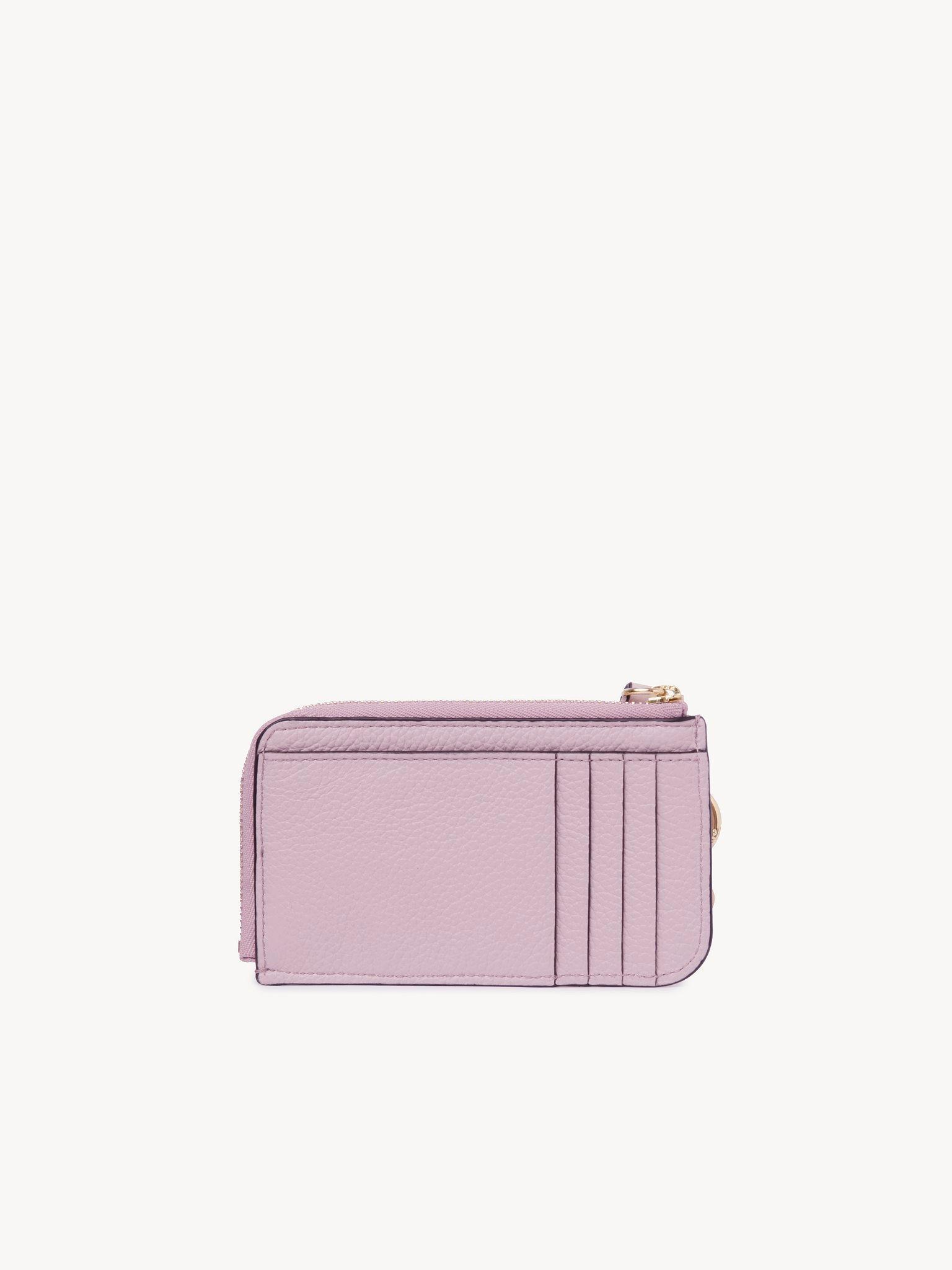 Alphabet wallet in grained leather Product Image
