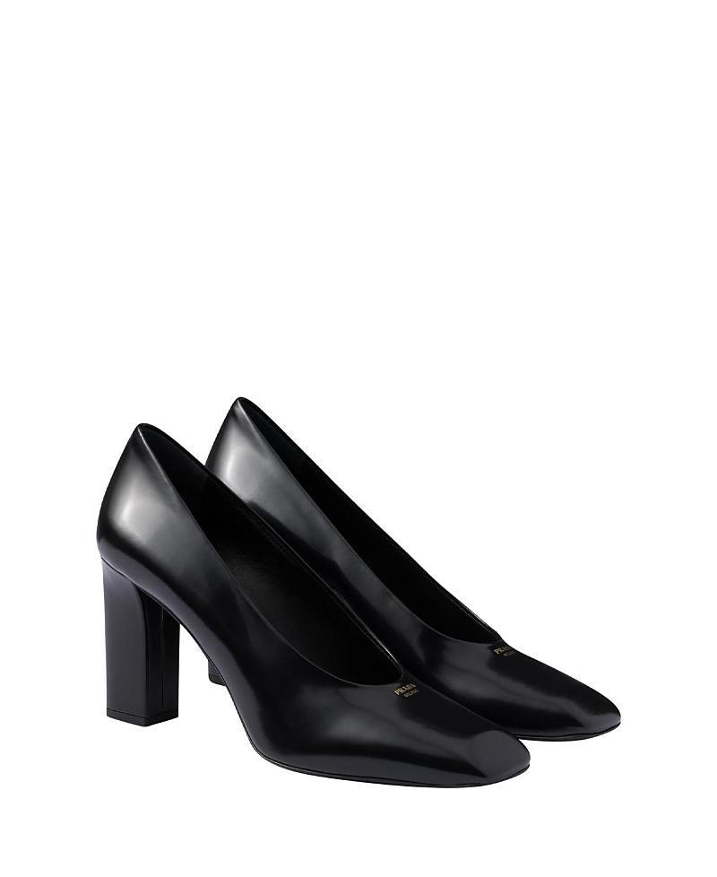 Womens Brushed Leather Pumps Product Image