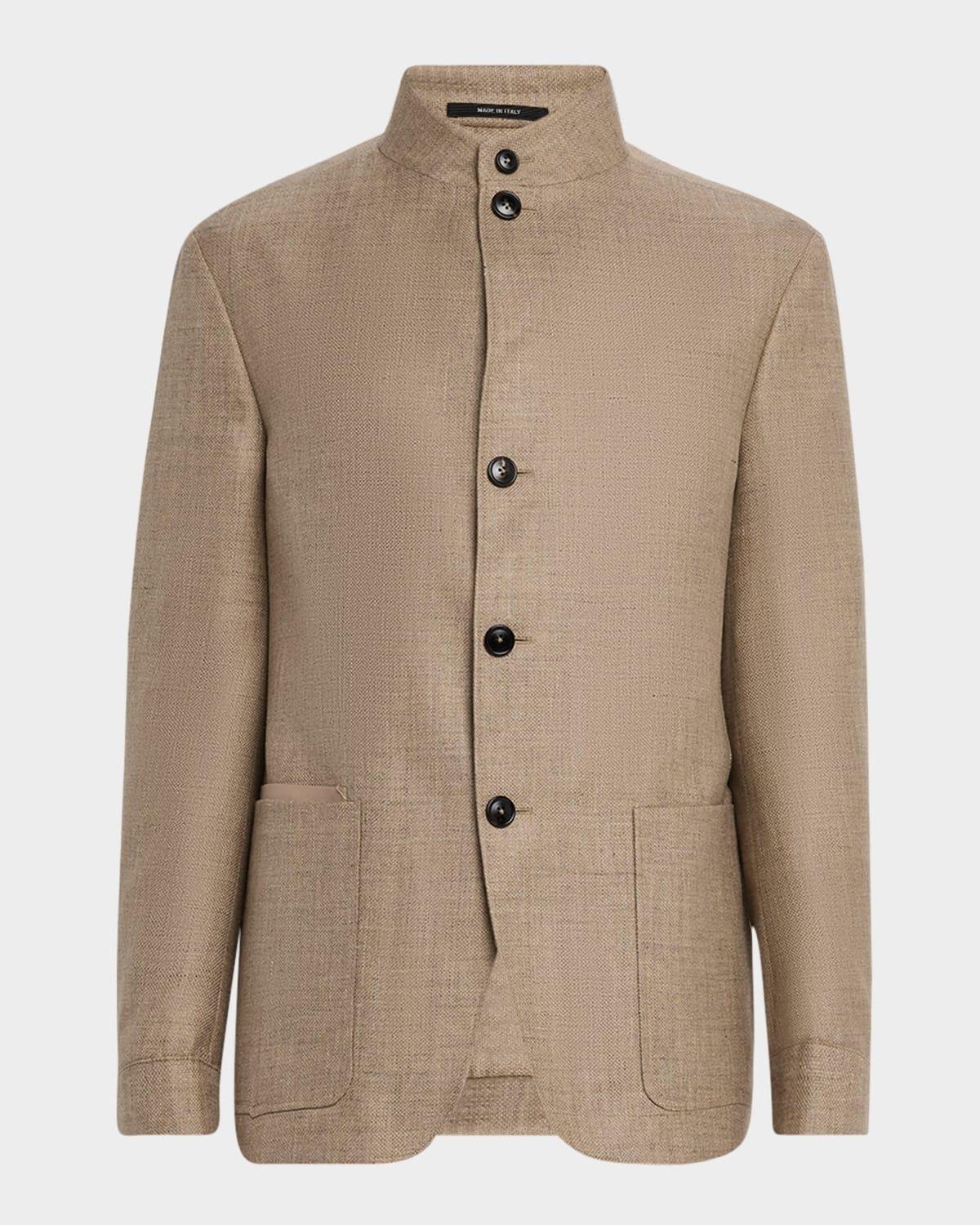 Men's Cashmere-Blend Basketweave Blazer Product Image