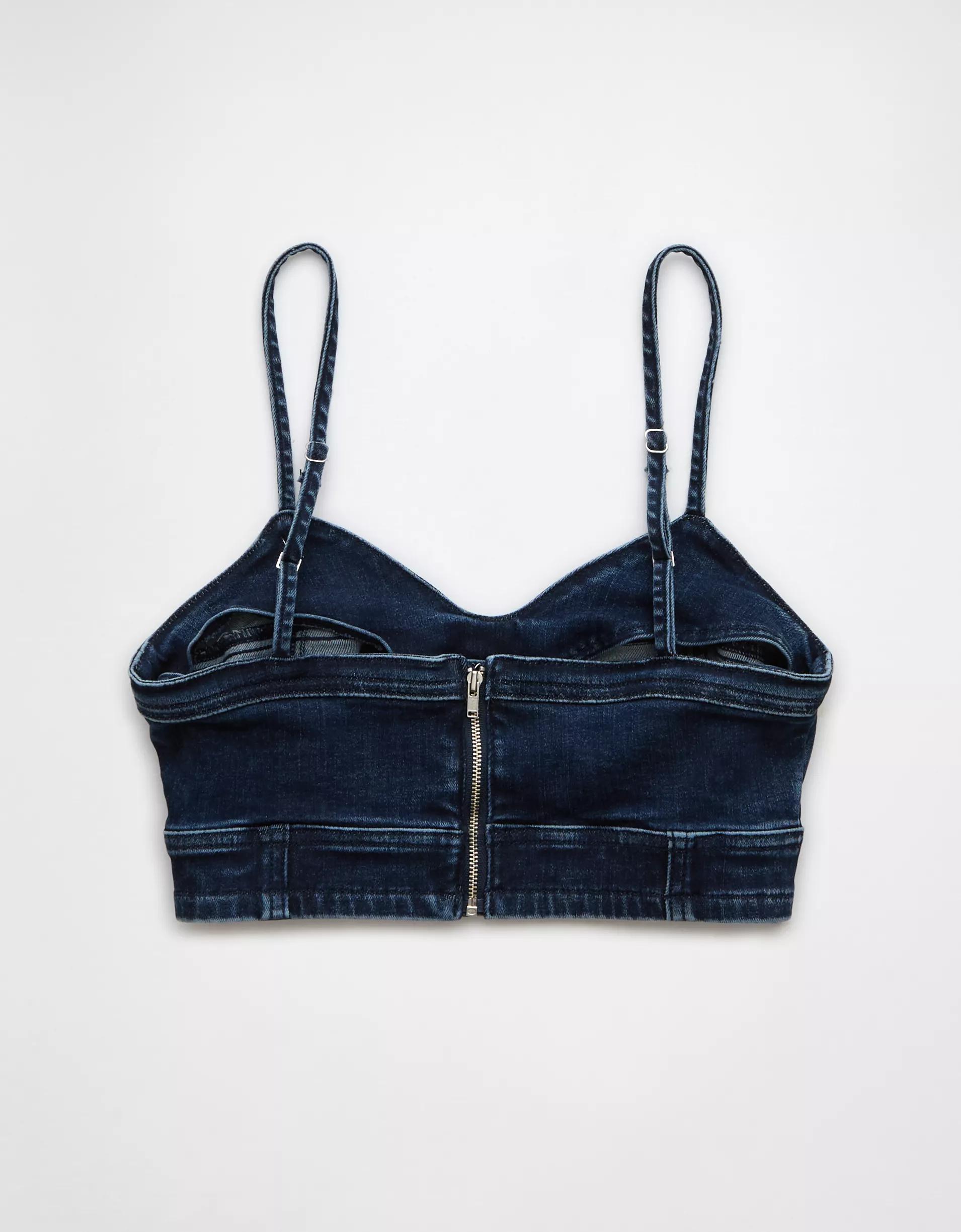 AE Denim Bralette Product Image