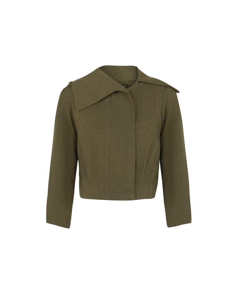Selena Short Jacket - Evergreen Product Image