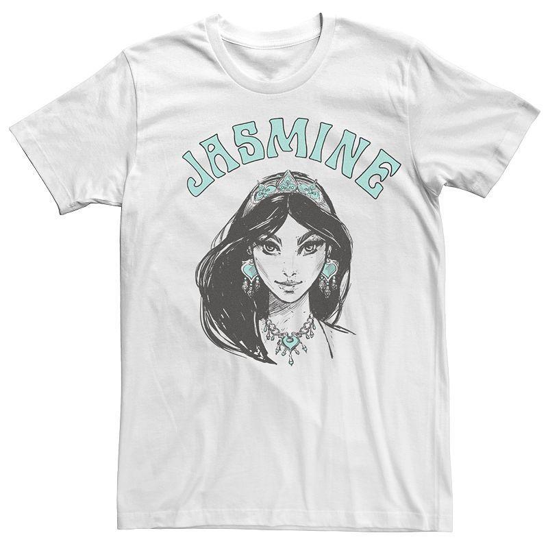Disney's Aladdin Boys 8-20 Live Action Jasmine Face Portrait Sketch Graphic Tee, Boy's,  Product Image