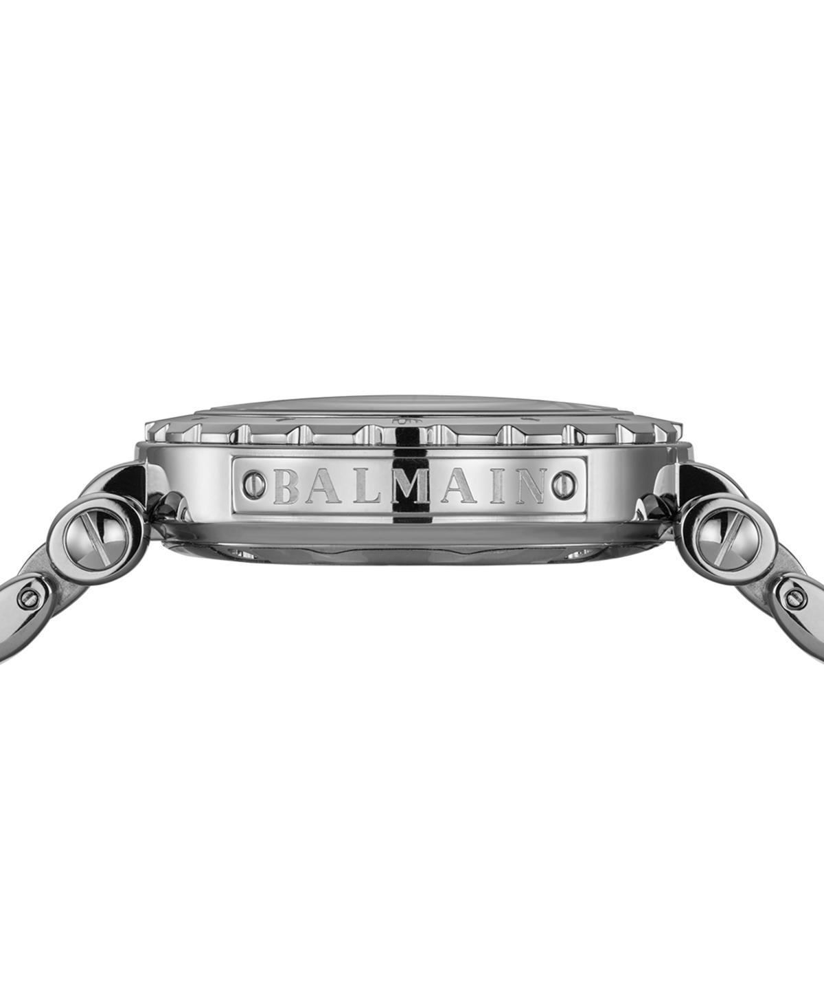 BALMAIN Women's Swiss Chronograph Ia Diamond (1/20 Ct. T.w.) Stainless Steel Bracelet Watch 38mm In Silver Product Image