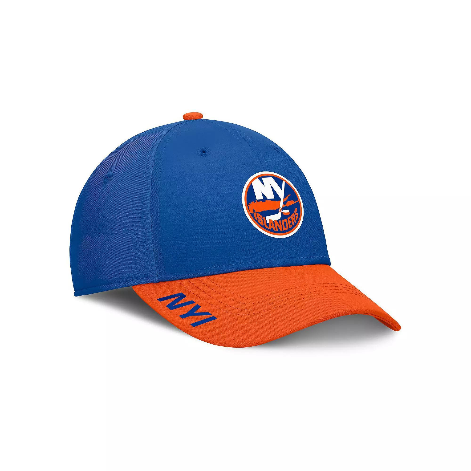 Men's Fanatics Royal/Orange New York Islanders Authentic Pro Rink Flex Hat, Size: Large/XL, Isl Blue Product Image