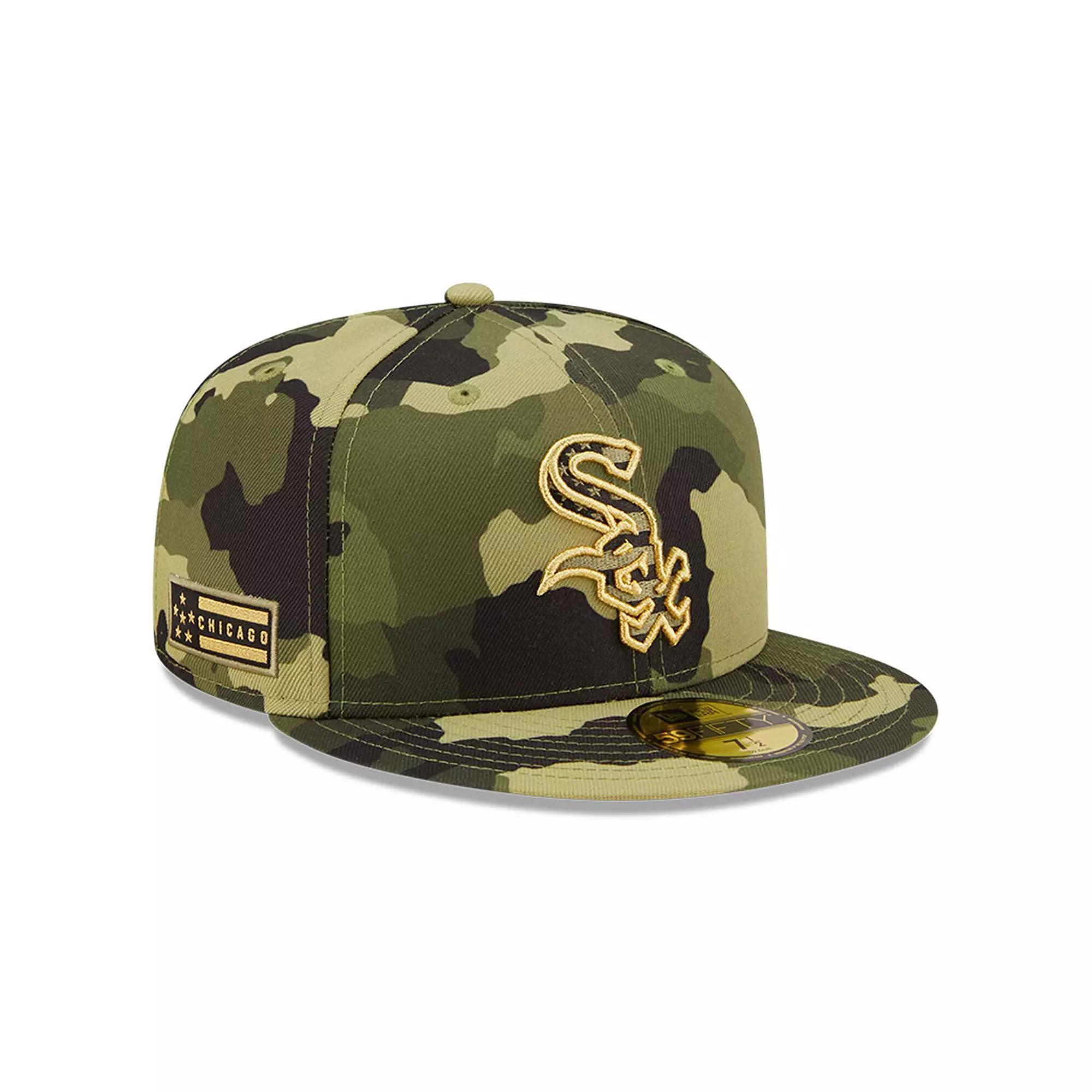 Mens New Era Camo Chicago White Sox 2022 Armed Forces Day On-Field 59FIFTY Fitted Hat Product Image