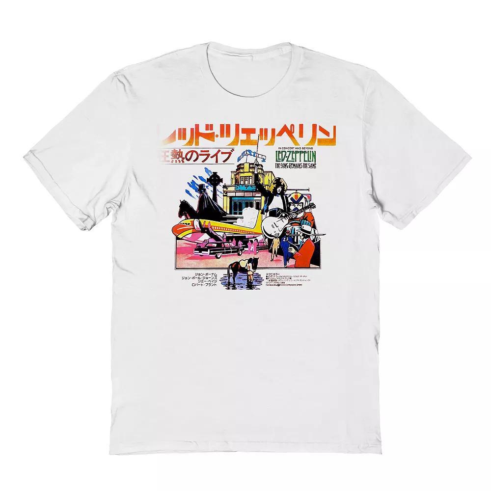 Men's Led Zeppelin Concert Beyond Graphic Tee, Size: XXL, White Product Image