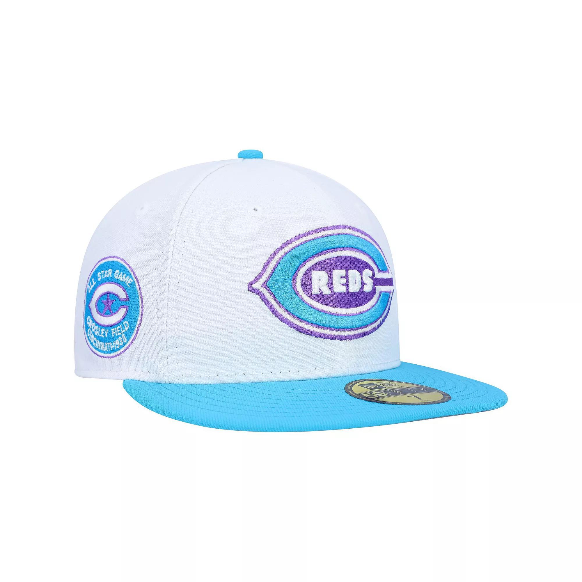 Men's New Era White Cincinnati Reds 1938 MLB All-Star Game Vice 59FIFTY Fitted Hat,  Product Image