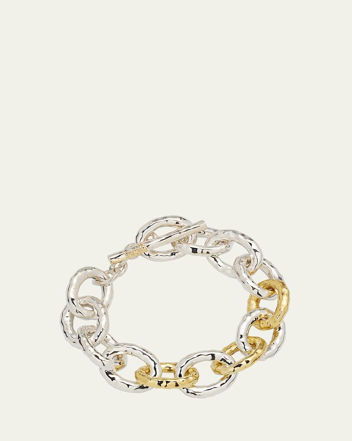 Womens Classico Two-Tone 18K-Yellow-Gold & Sterling Silver Toggle Bracelet Product Image