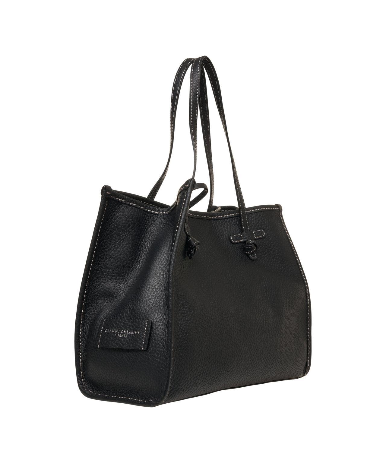 Grained leather shopper Product Image