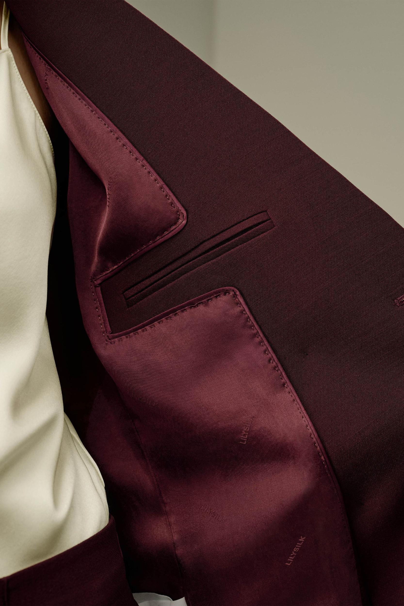 Double Breasted Lapel Blazer Product Image